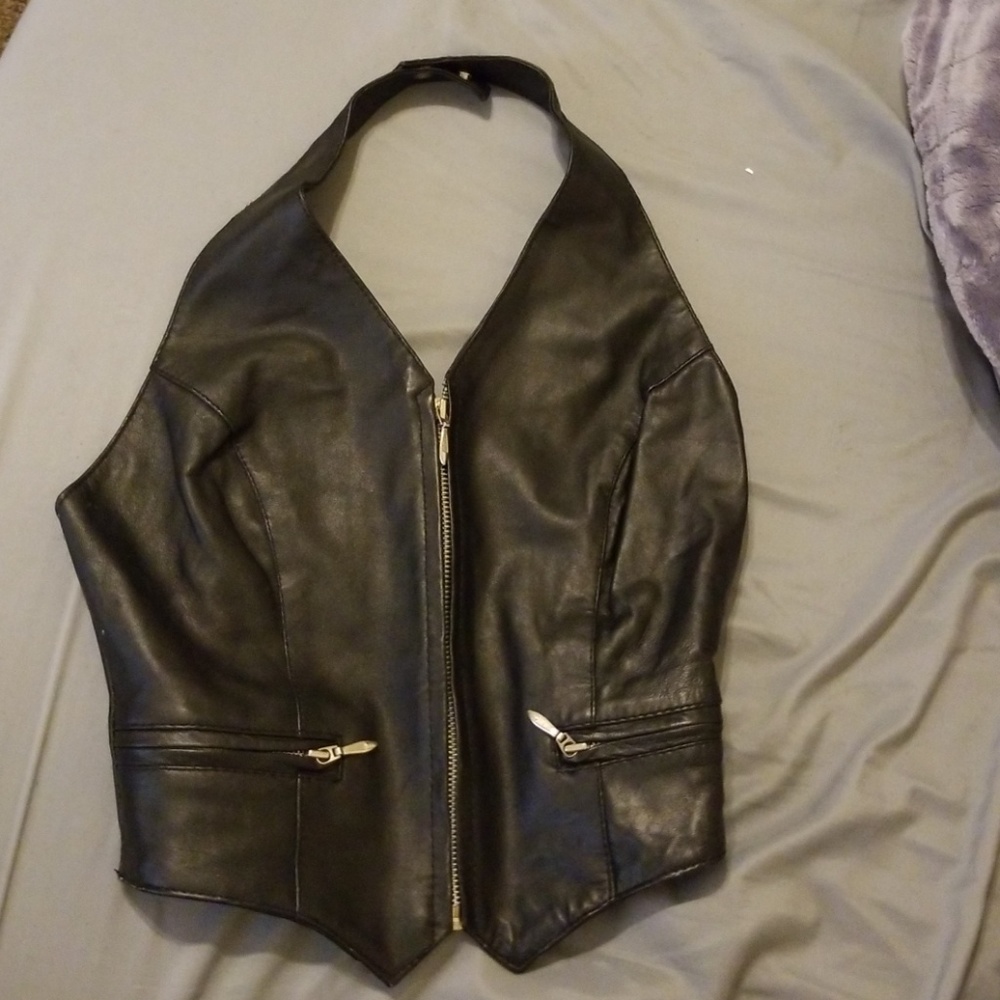 Vintage Wilsons leather halter top